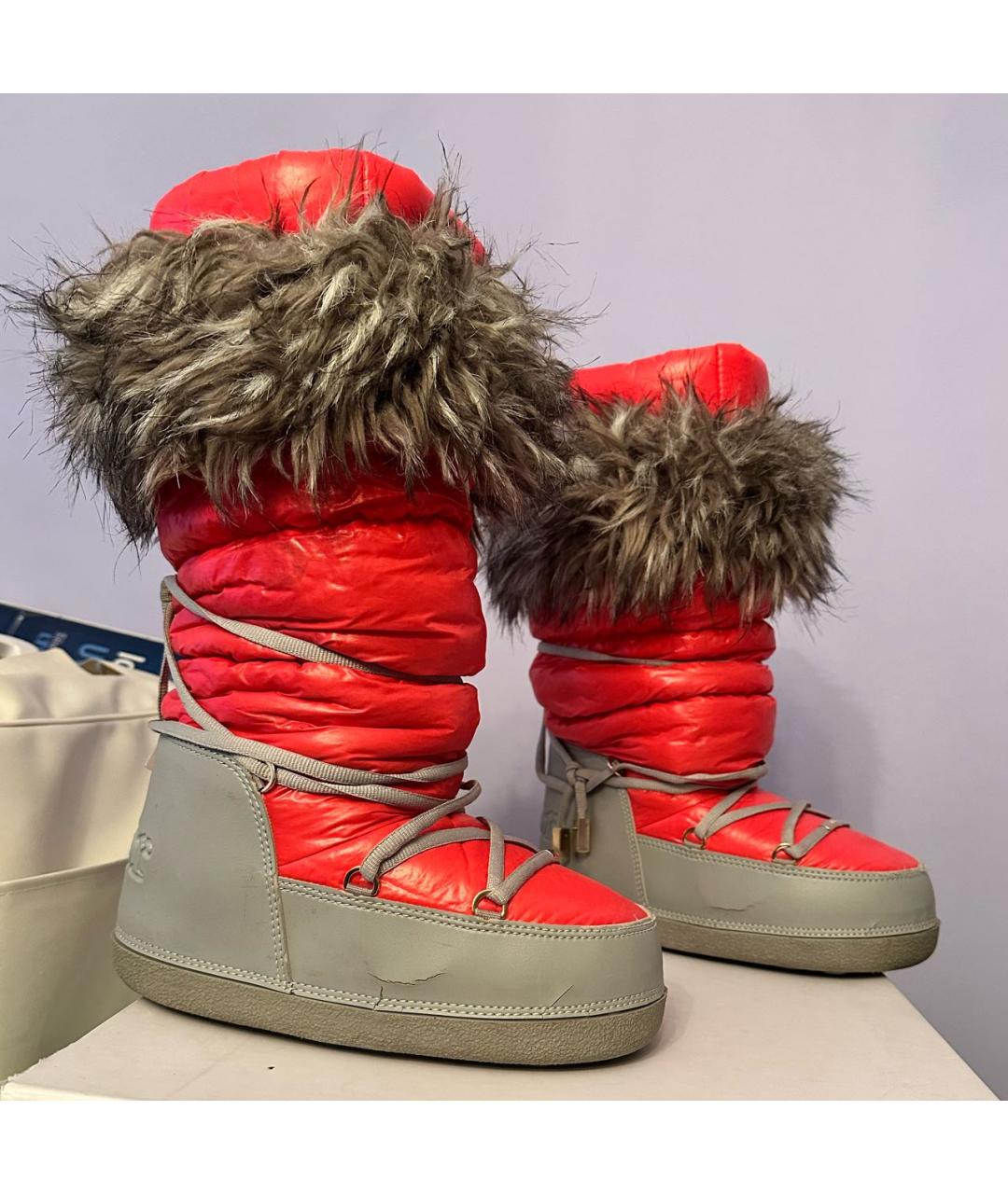 CHRISTIAN DIOR Красные сапоги, фото 5