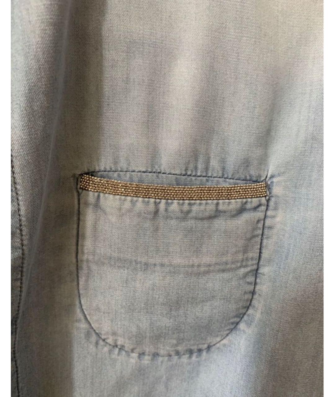 FABIANA FILIPPI Голубая кашемировая рубашка, фото 2