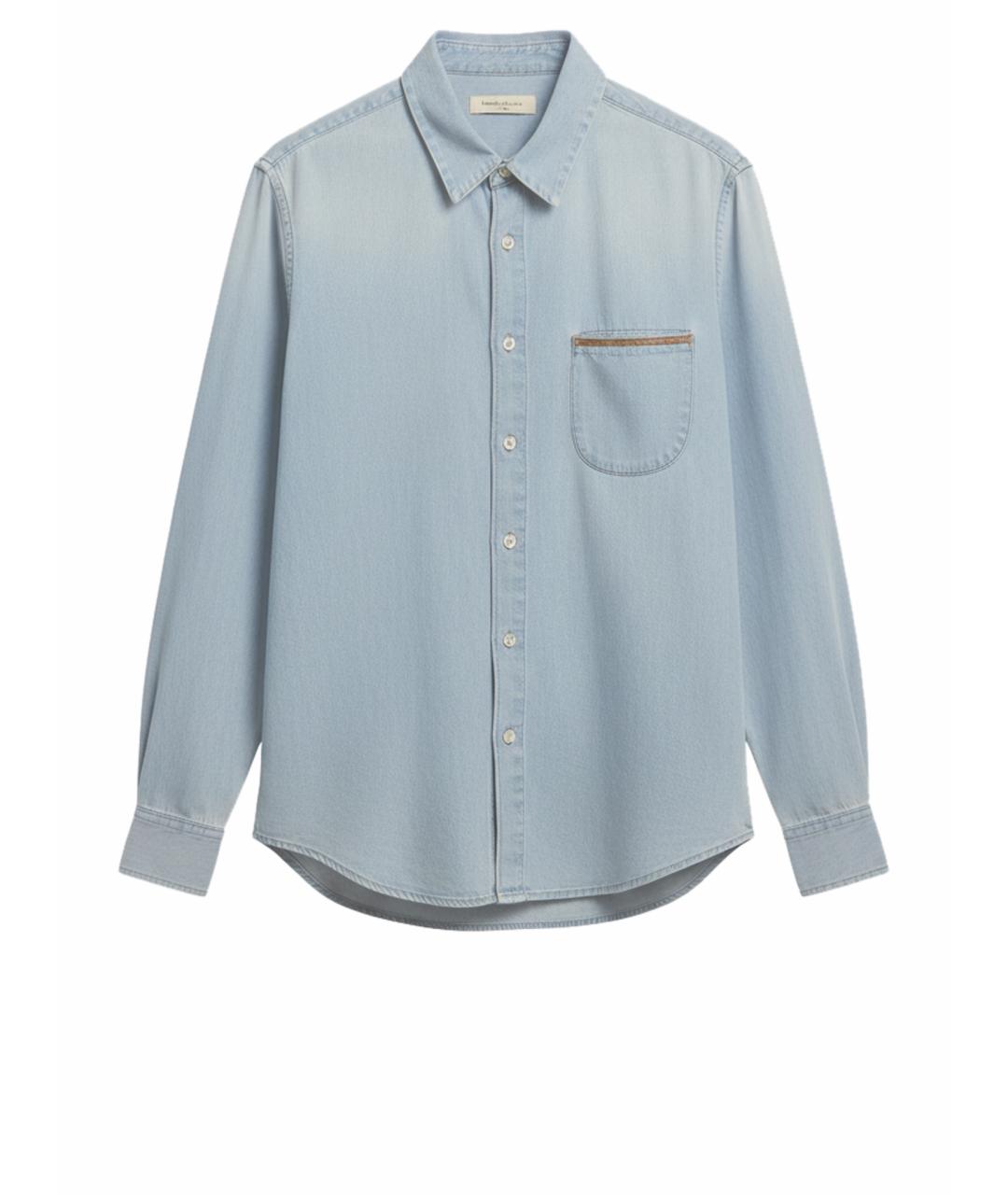 FABIANA FILIPPI Голубая кашемировая рубашка, фото 1