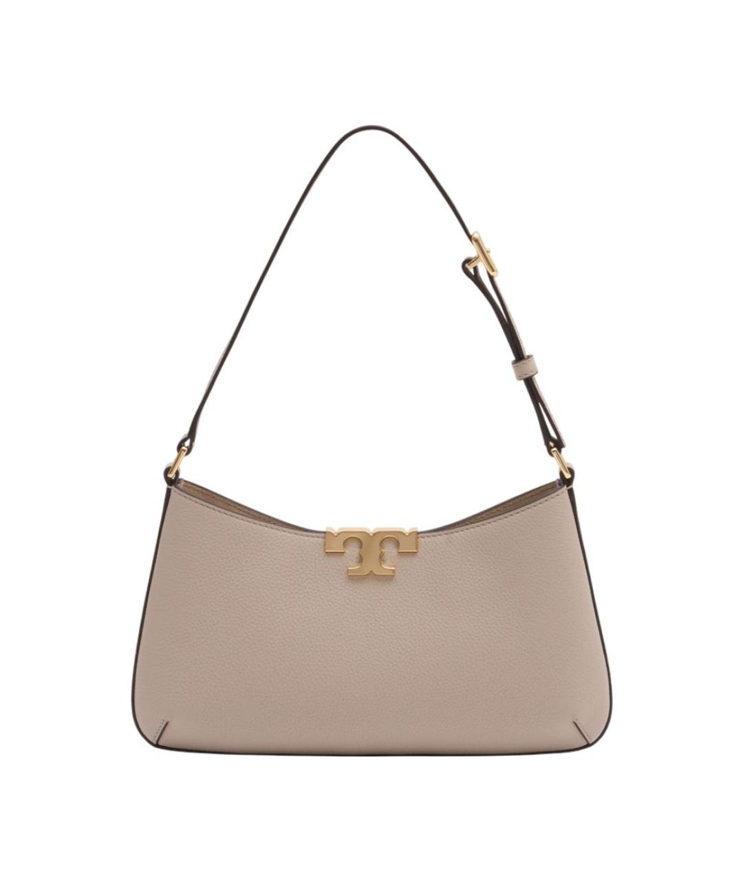 TORY BURCH Бежевая кожаная сумка через плечо, фото 1