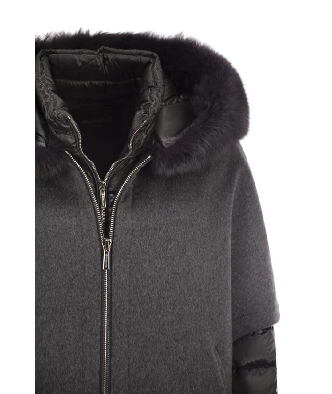 MOORER Серая шерстяная куртка, фото 4