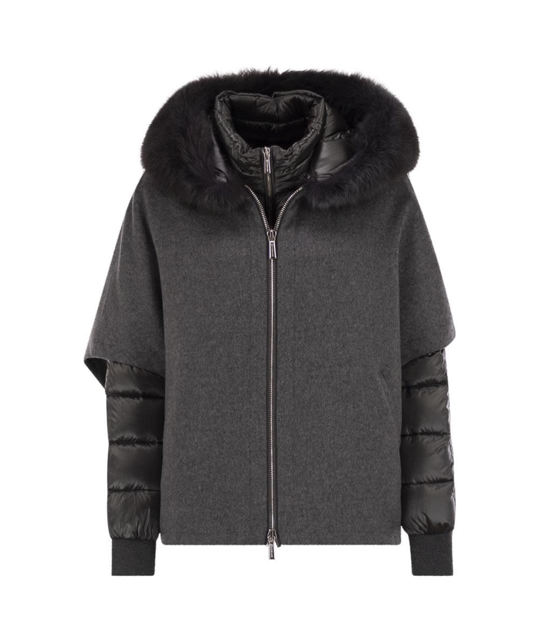 MOORER Серая шерстяная куртка, фото 1