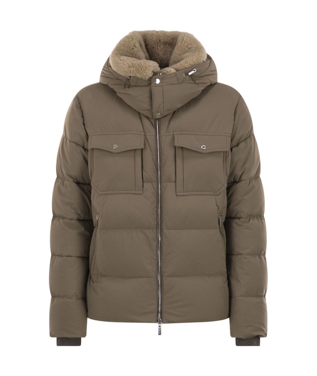 MOORER Зеленая полиамидовая куртка, фото 1