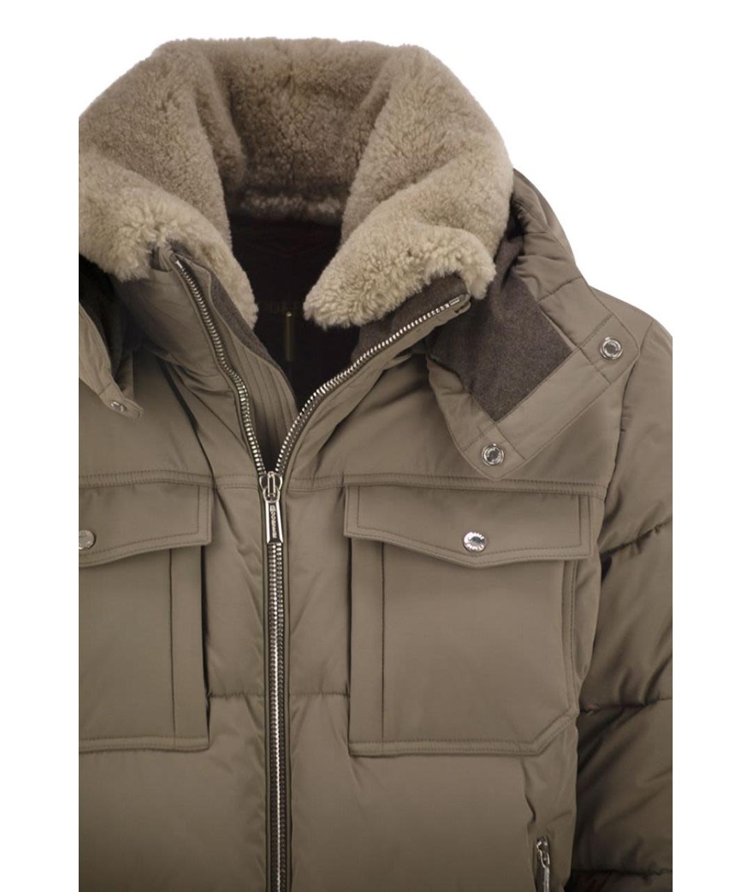 MOORER Зеленая полиамидовая куртка, фото 4