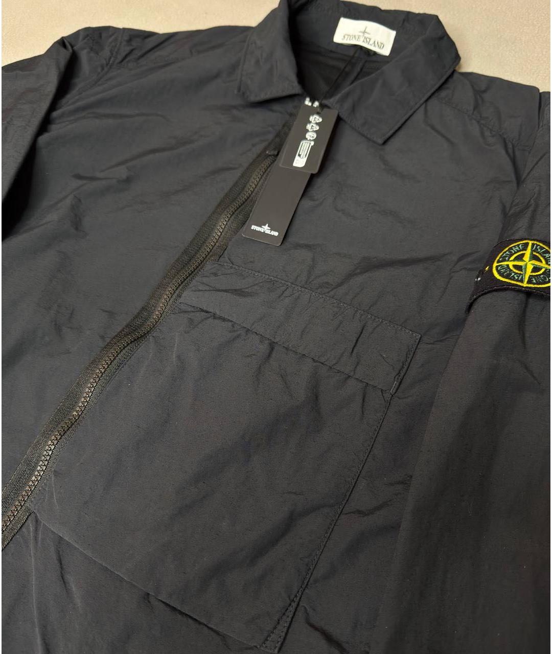STONE ISLAND Черная полиамидовая куртка, фото 3