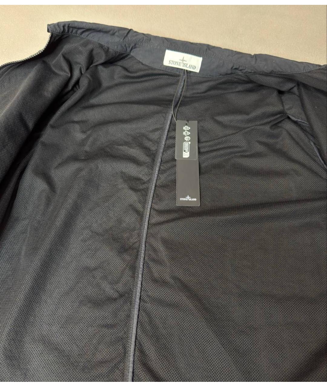 STONE ISLAND Черная полиамидовая куртка, фото 4