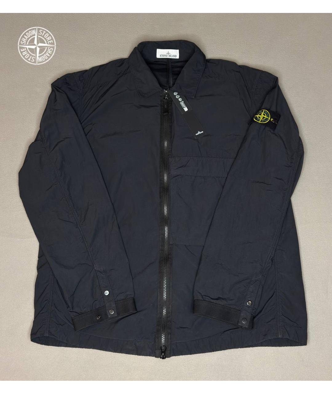 STONE ISLAND Черная полиамидовая куртка, фото 2