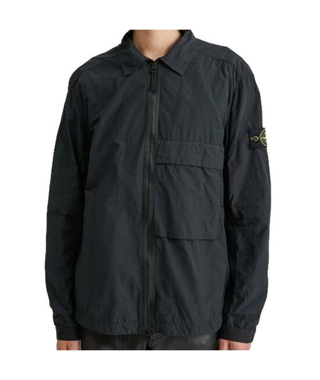 STONE ISLAND Черная полиамидовая куртка, фото 7