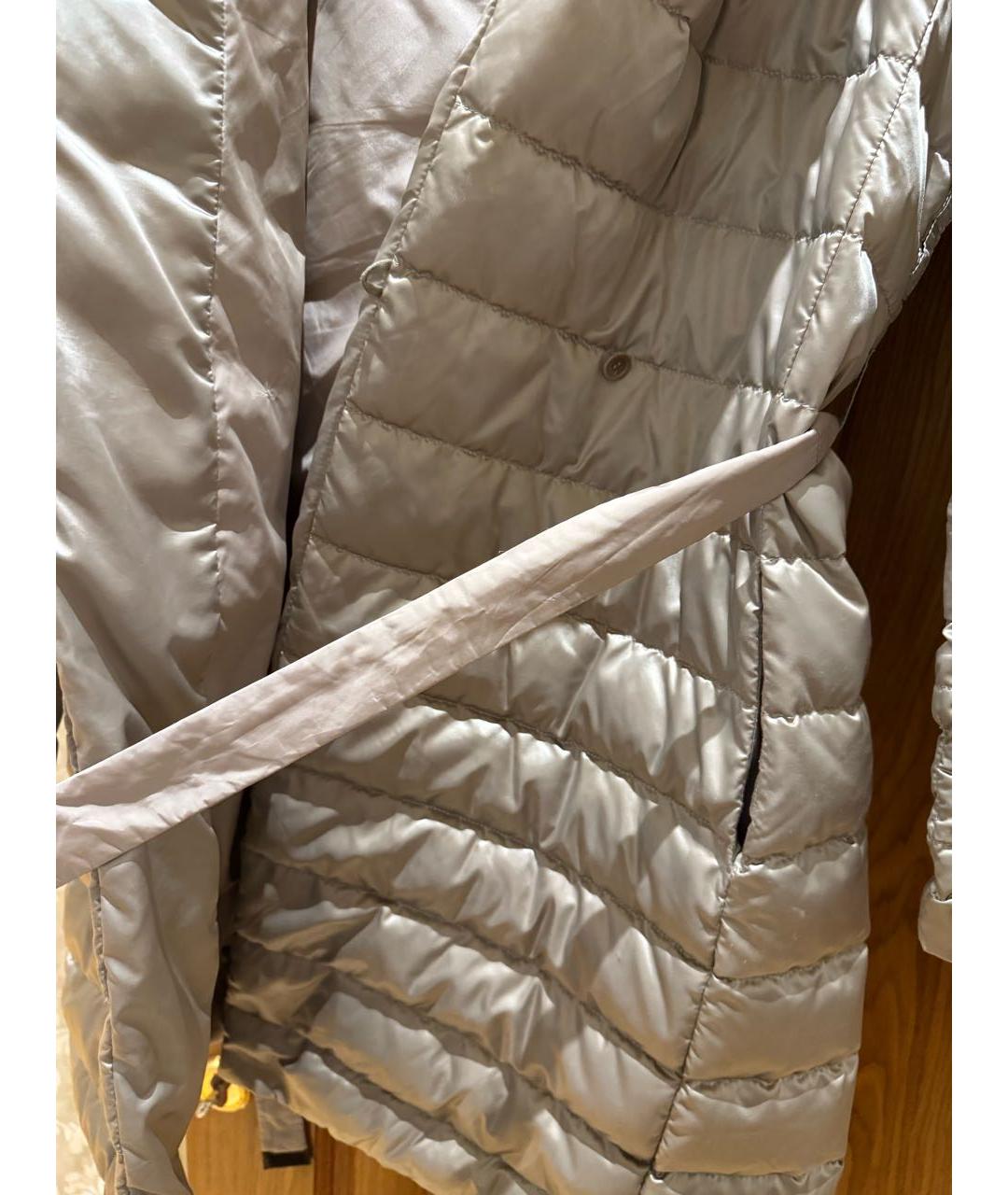 MAX MARA Бежевая полиэстеровая куртка, фото 6