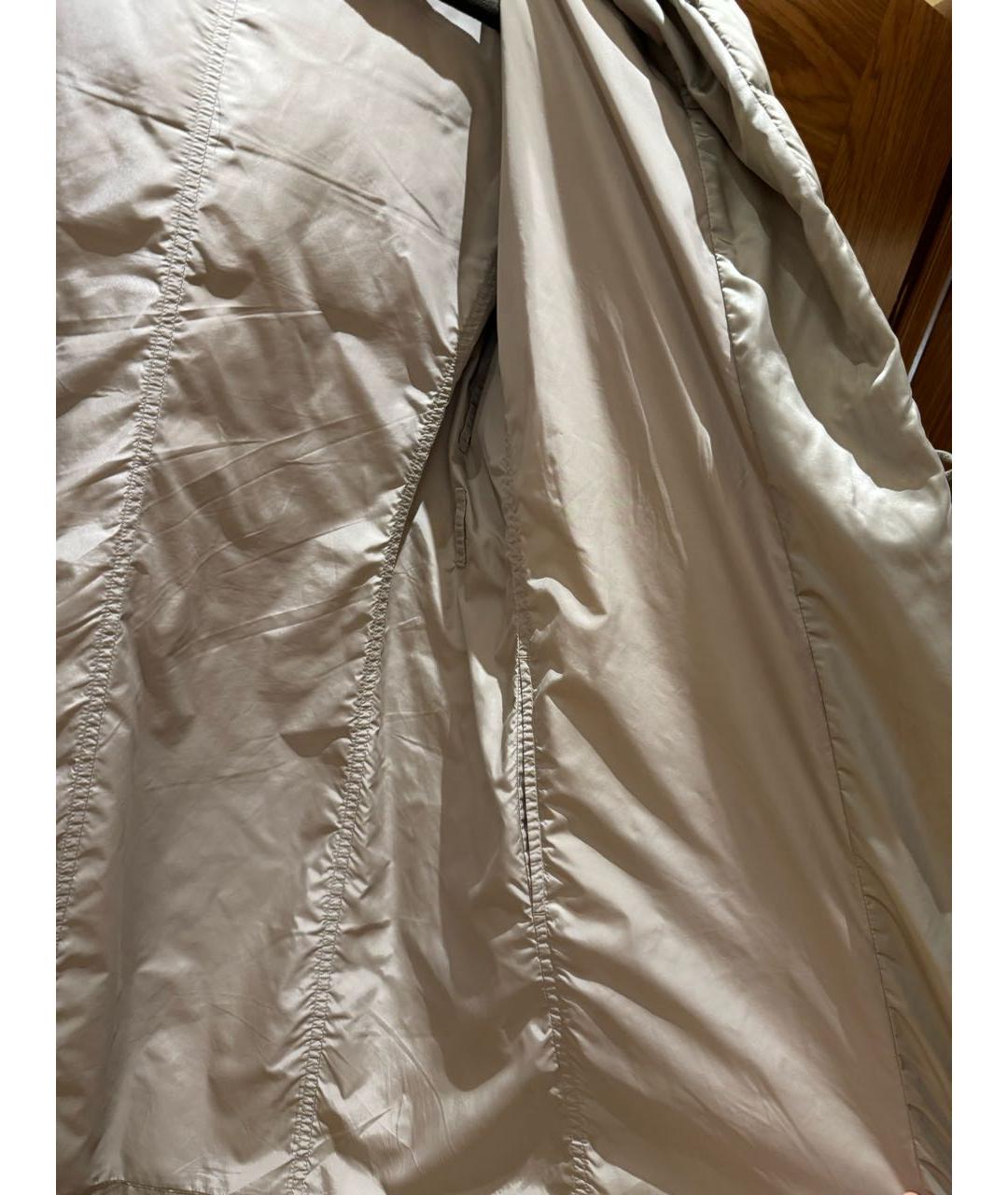 MAX MARA Бежевая полиэстеровая куртка, фото 8