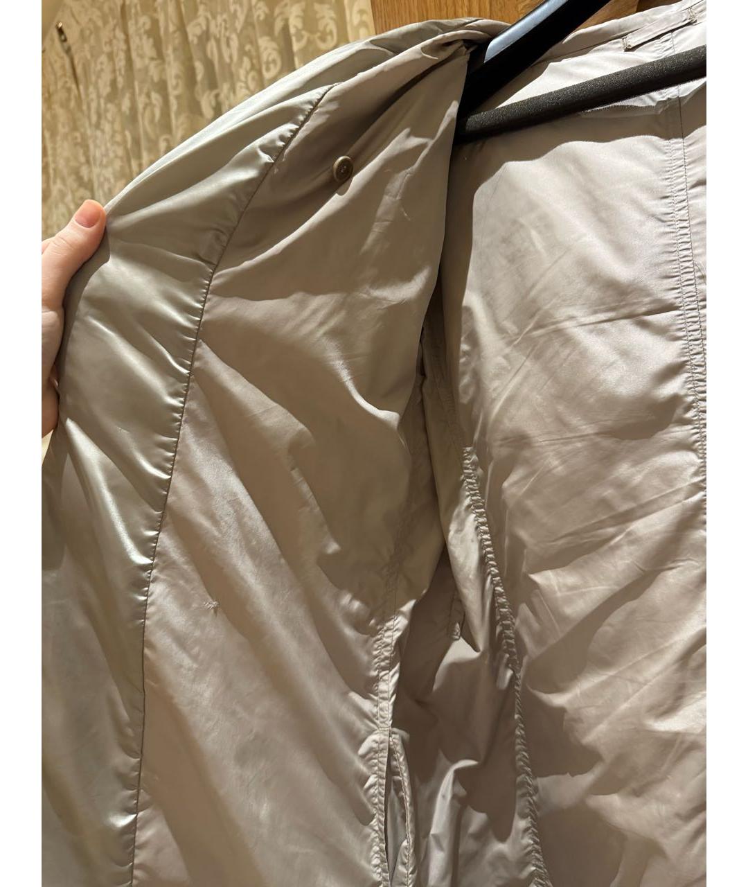 MAX MARA Бежевая полиэстеровая куртка, фото 5