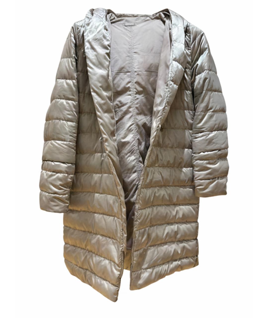 MAX MARA Бежевая полиэстеровая куртка, фото 1