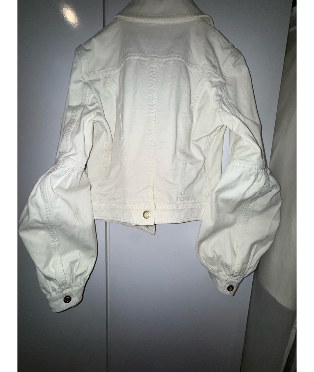 ROBERTO CAVALLI Белый деним жакет/пиджак, фото 2