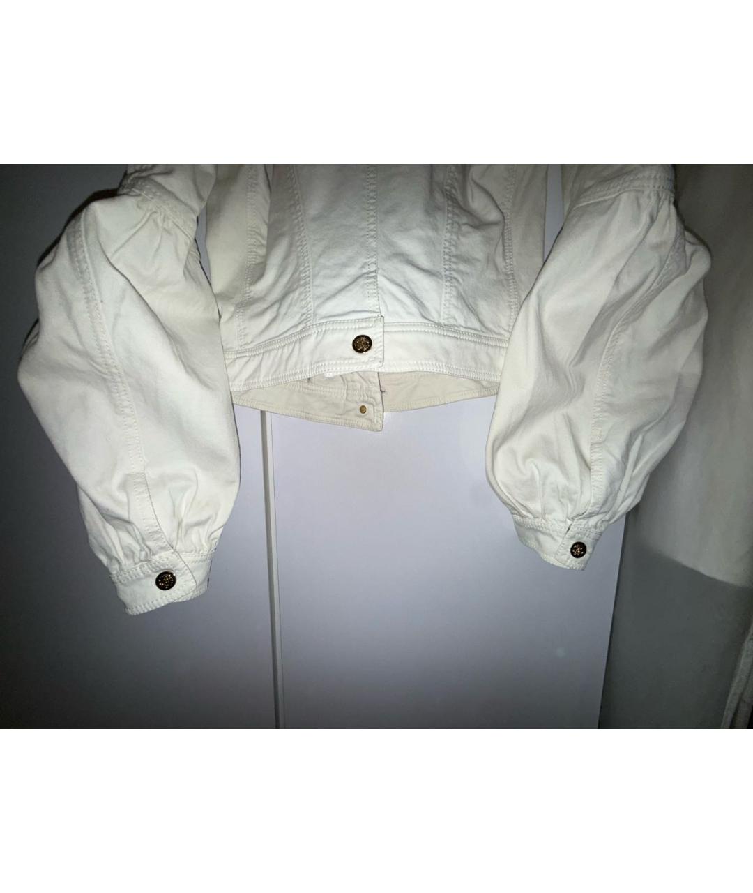 ROBERTO CAVALLI Белый деним жакет/пиджак, фото 4