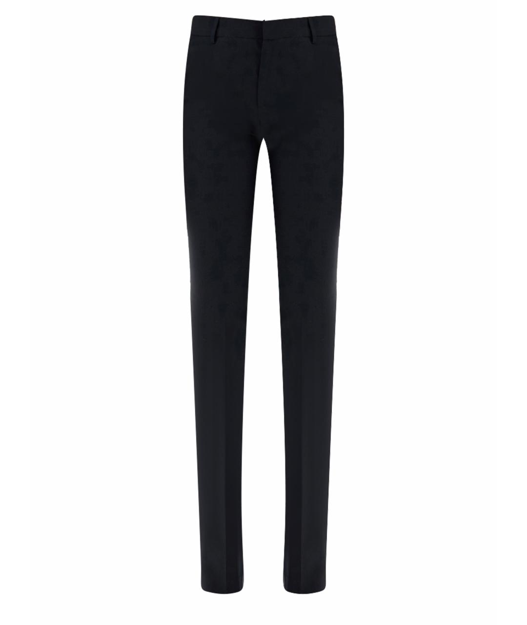 PT TORINO Синие хлопковые прямые брюки, фото 1