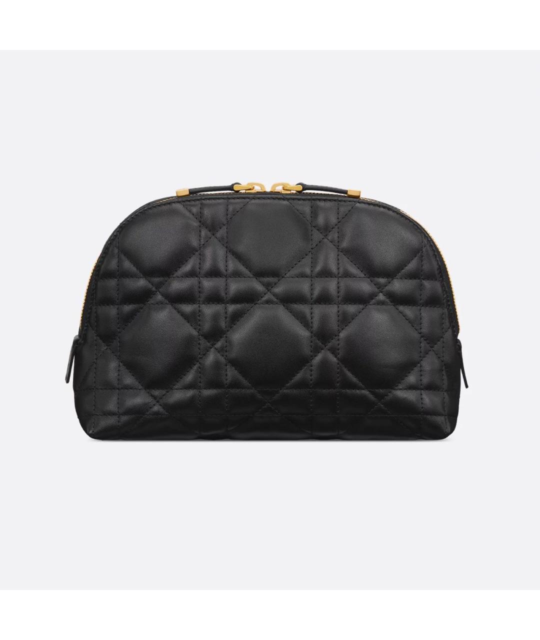 CHRISTIAN DIOR Черная кожаная косметичка, фото 4