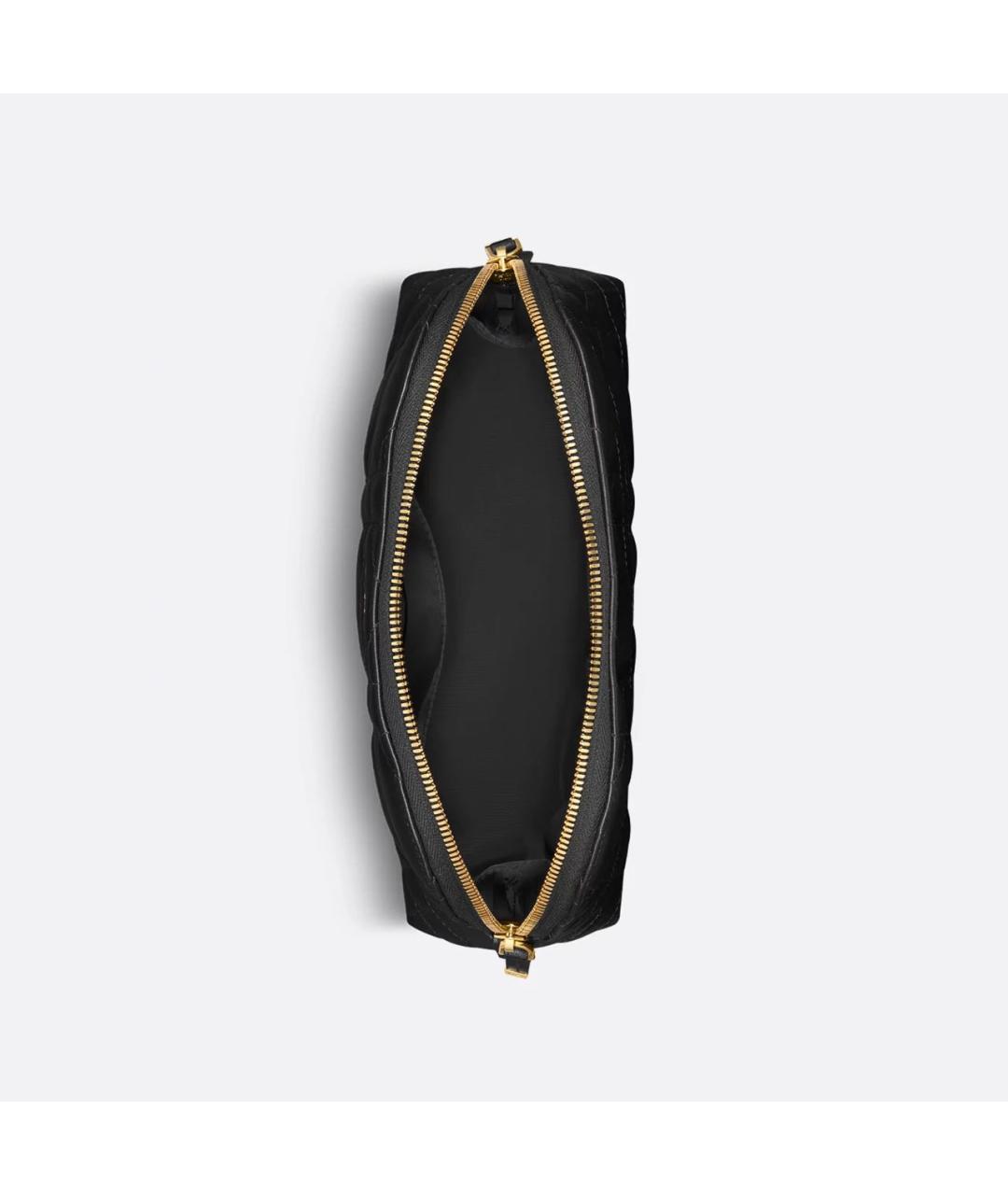 CHRISTIAN DIOR Черная кожаная косметичка, фото 3