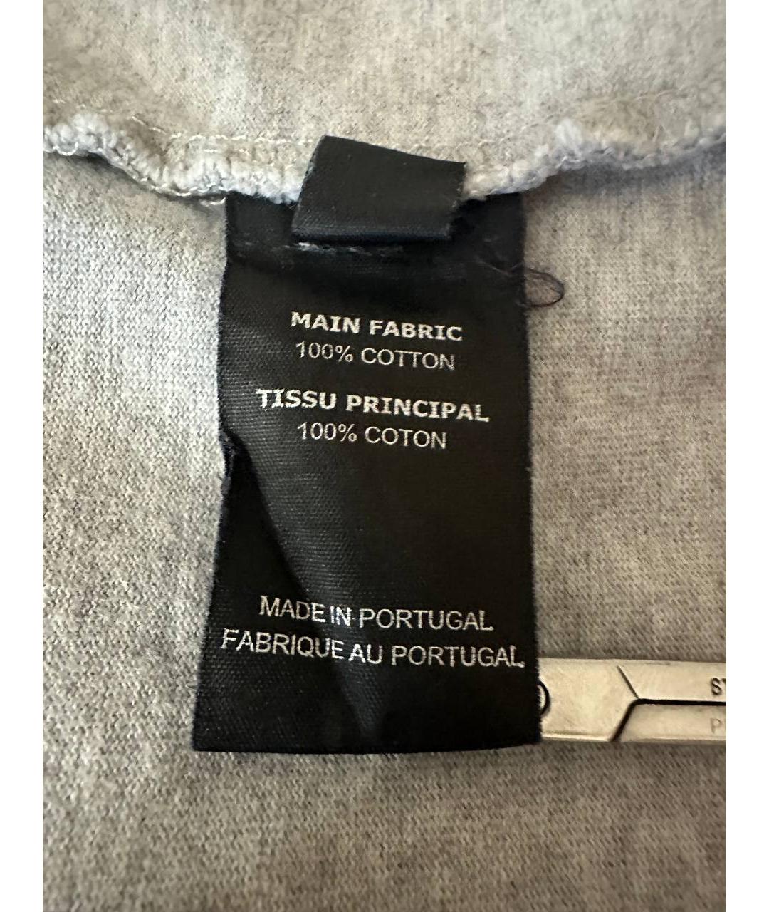 VETEMENTS Серая хлопковая футболка, фото 5