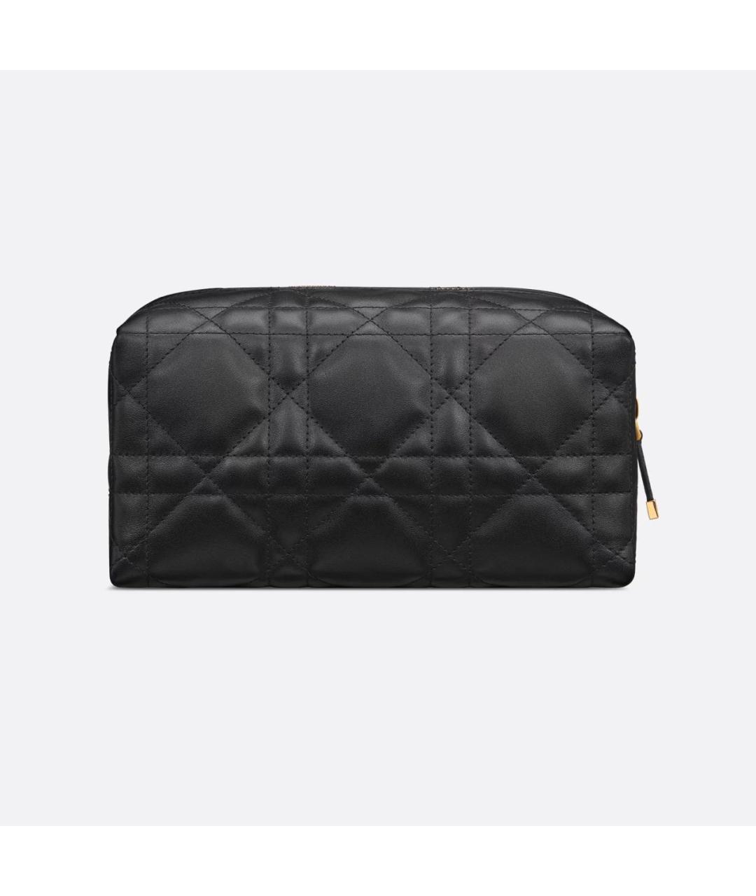 CHRISTIAN DIOR Черная кожаная косметичка, фото 4