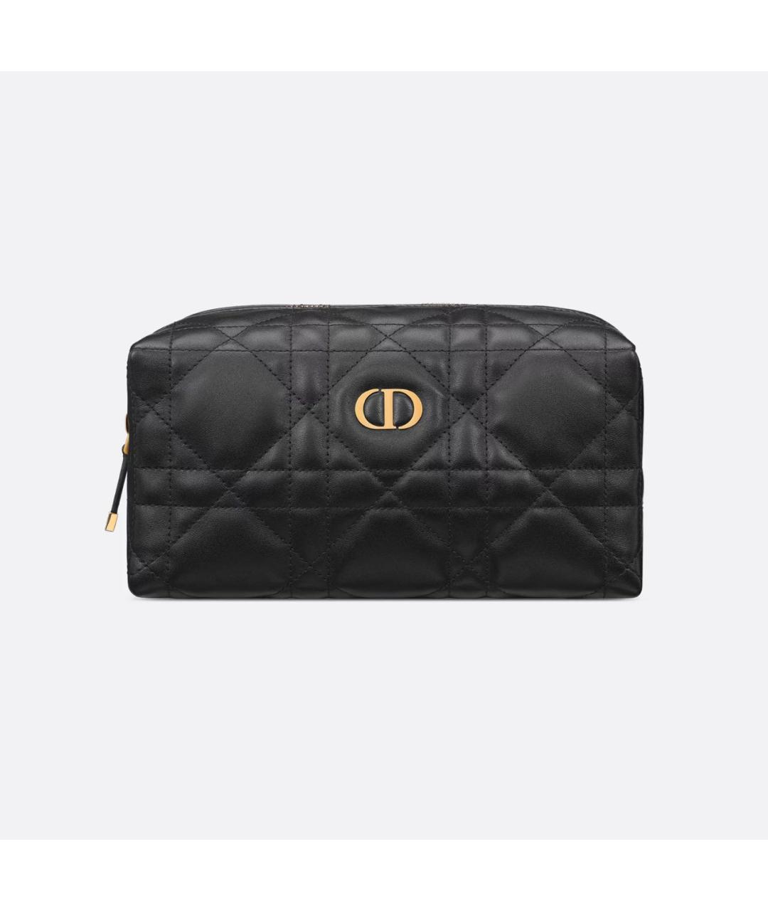 CHRISTIAN DIOR Черная кожаная косметичка, фото 5