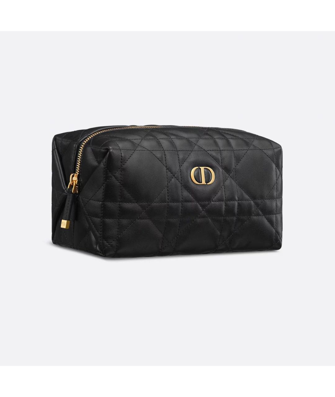 CHRISTIAN DIOR Черная кожаная косметичка, фото 2