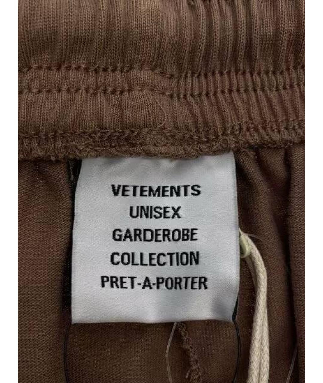 VETEMENTS Бежевые хлопковые прямые джинсы, фото 4