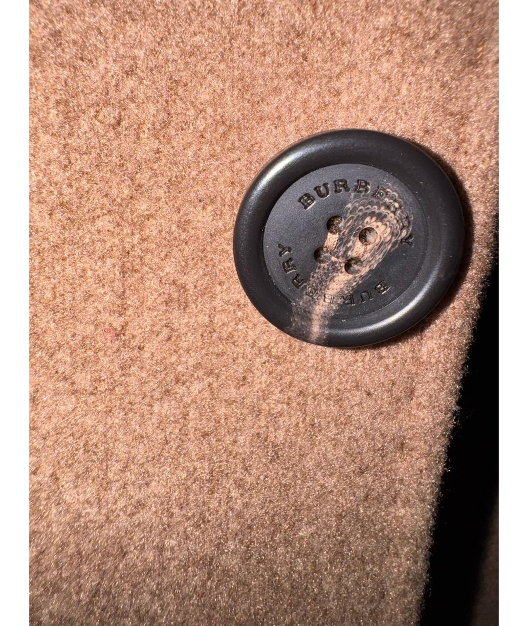 BURBERRY Бежевое шерстяное пальто, фото 4