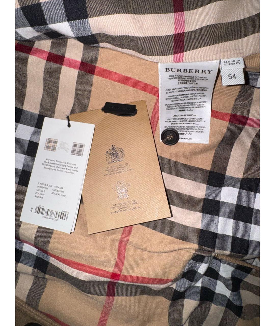 BURBERRY Бежевое шерстяное пальто, фото 7