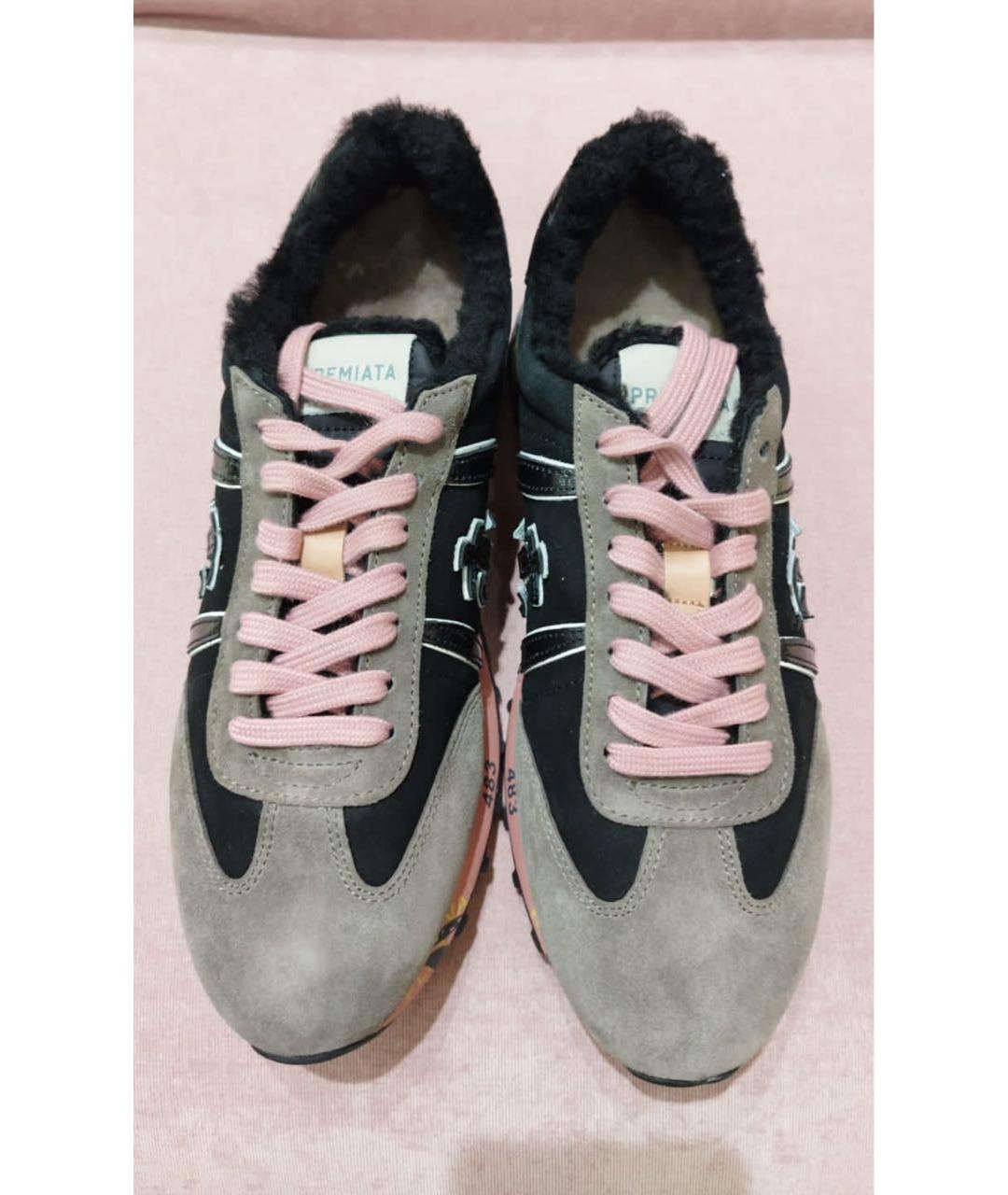 PREMIATA Черные замшевые кроссовки, фото 2