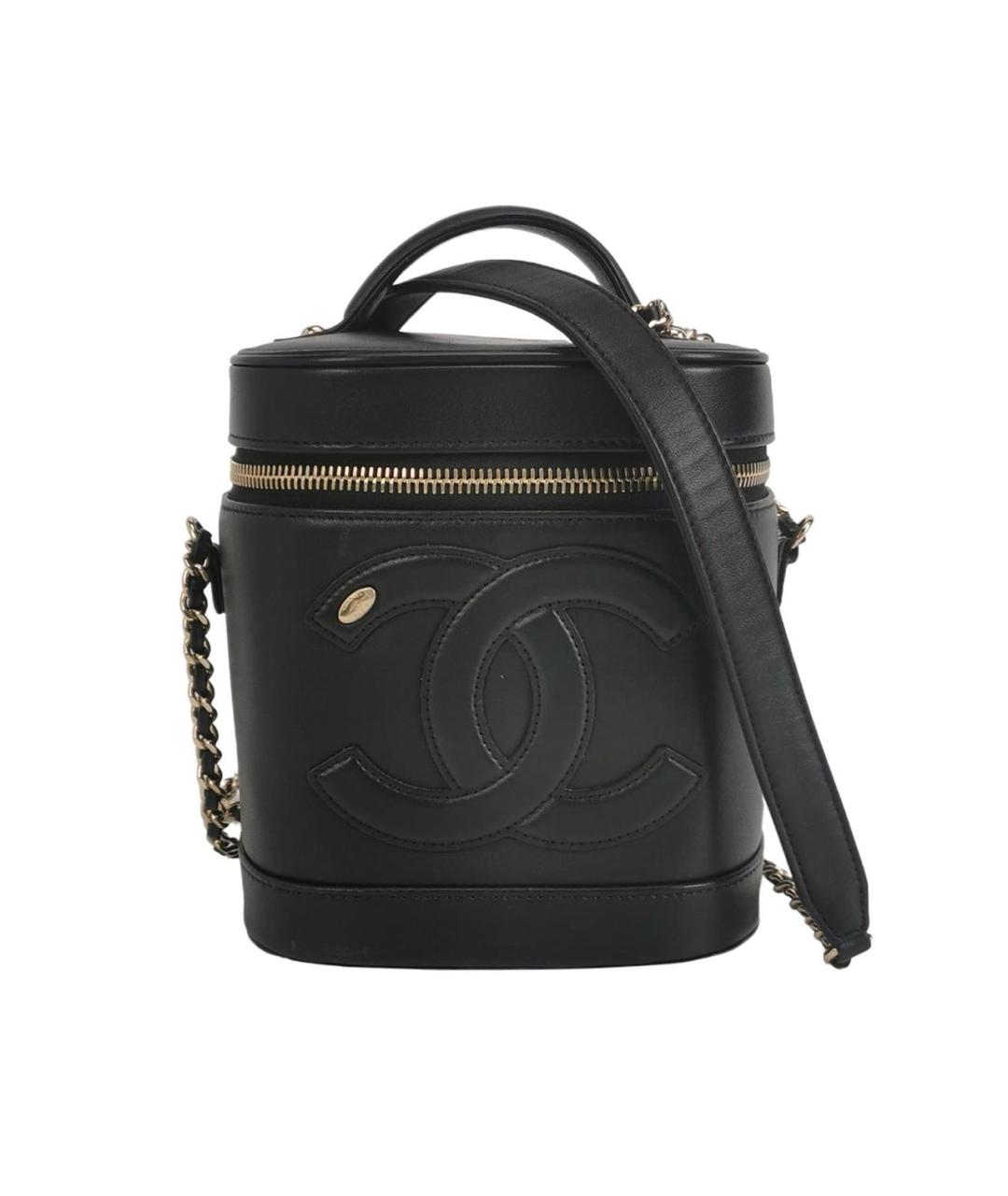 CHANEL Черная кожаная сумка через плечо, фото 1