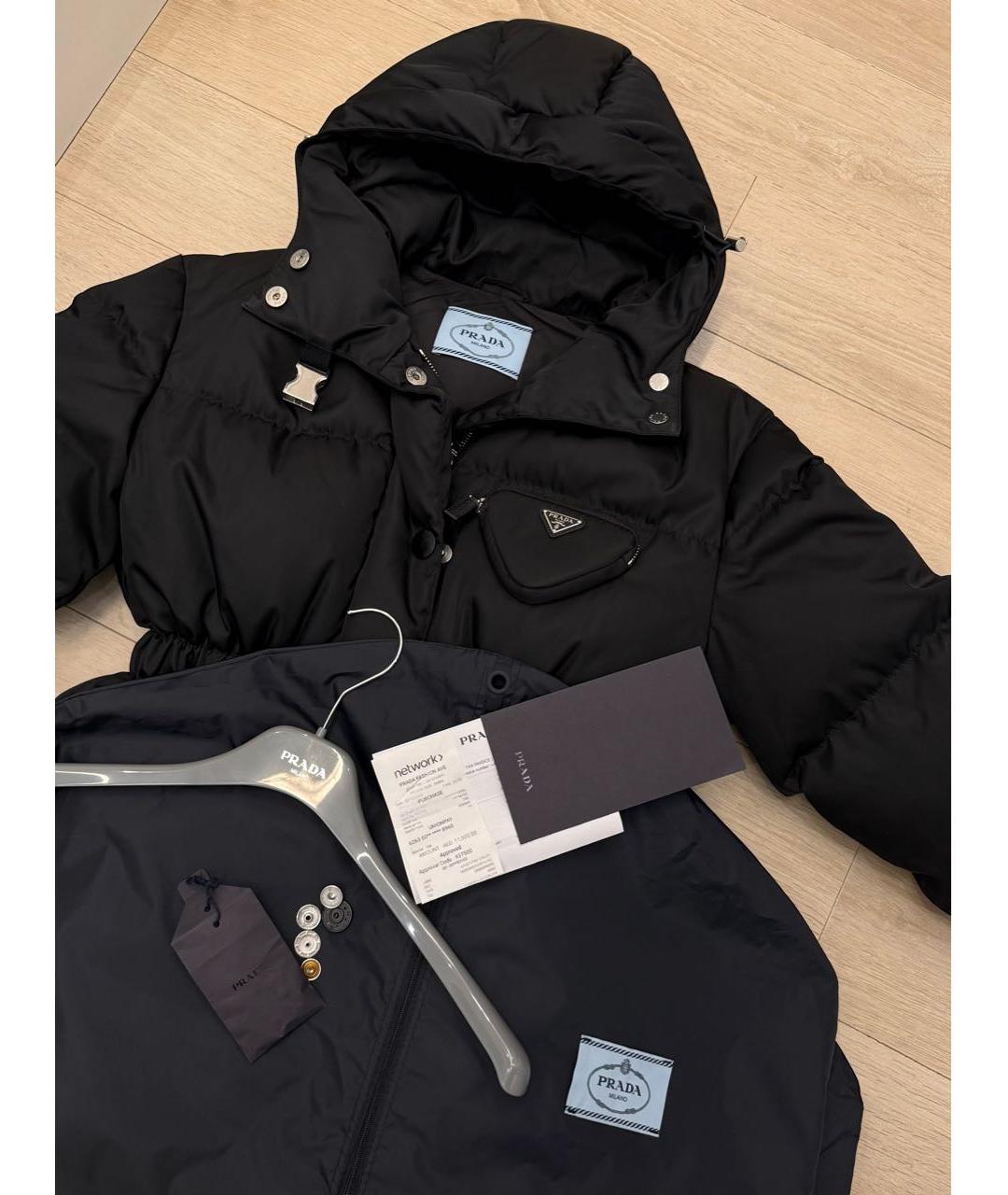 PRADA Черный пуховик, фото 3