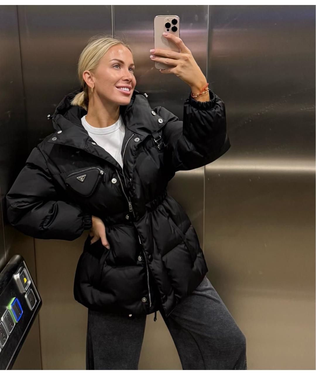 PRADA Черный пуховик, фото 4