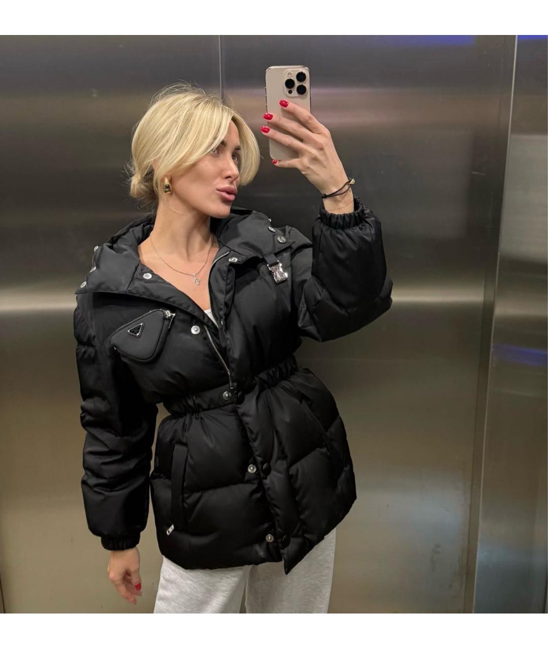 PRADA Черный пуховик, фото 2