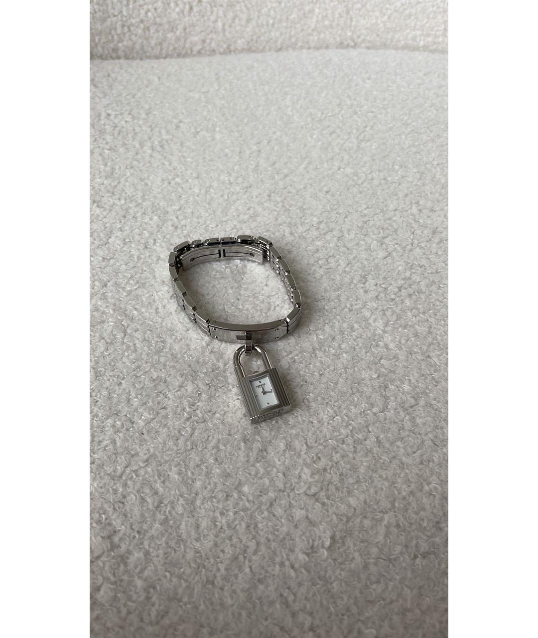 HERMES Серебряные стальные часы, фото 7