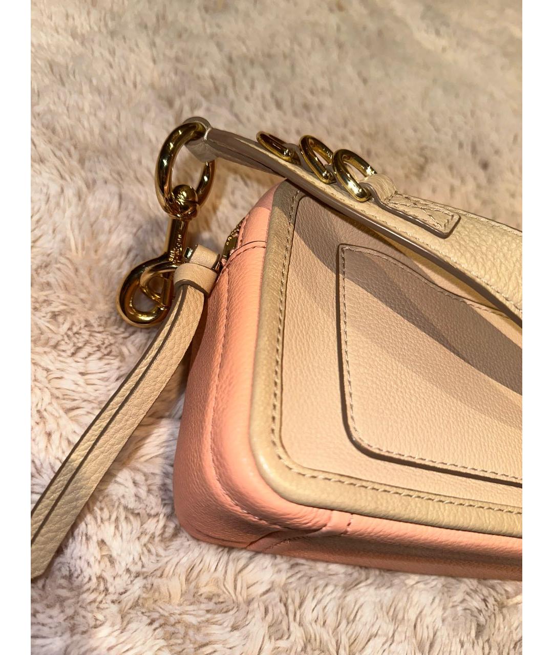 MARC JACOBS Бежевая кожаная сумка через плечо, фото 3