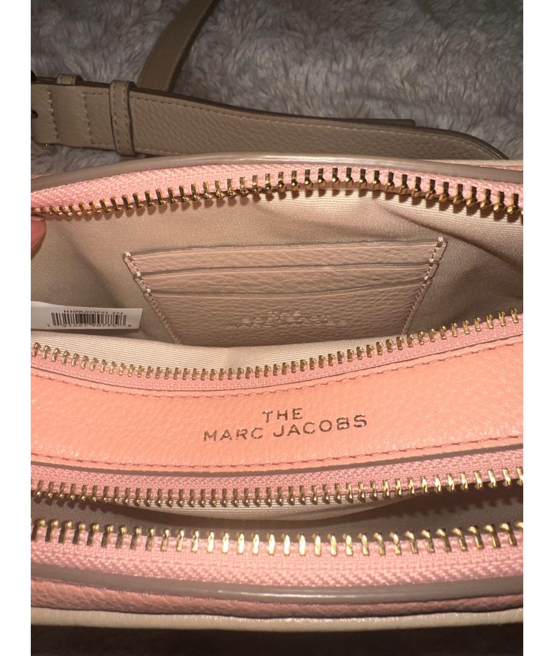 MARC JACOBS Бежевая кожаная сумка через плечо, фото 4