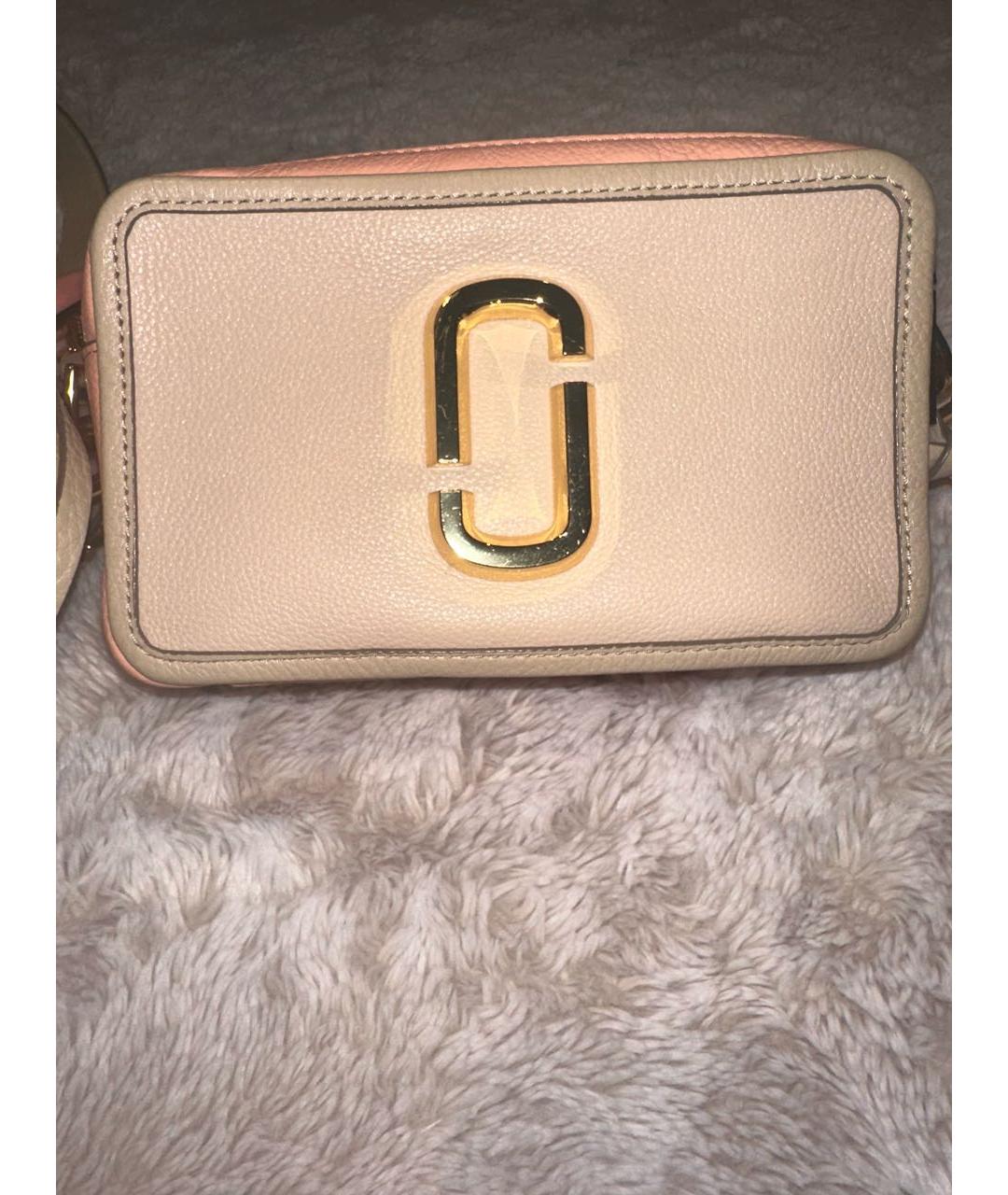 MARC JACOBS Бежевая кожаная сумка через плечо, фото 5