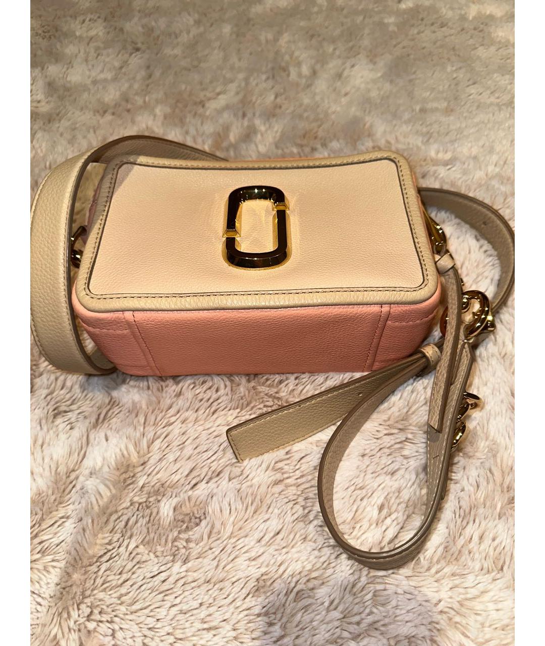 MARC JACOBS Бежевая кожаная сумка через плечо, фото 2