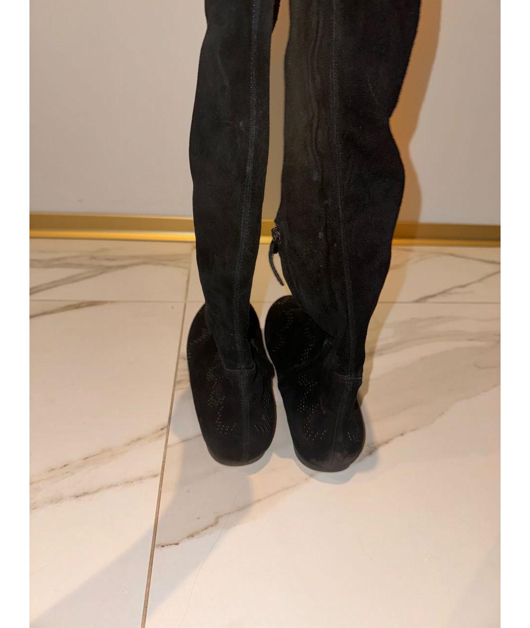 ALAIA Черные замшевые ботфорты, фото 4