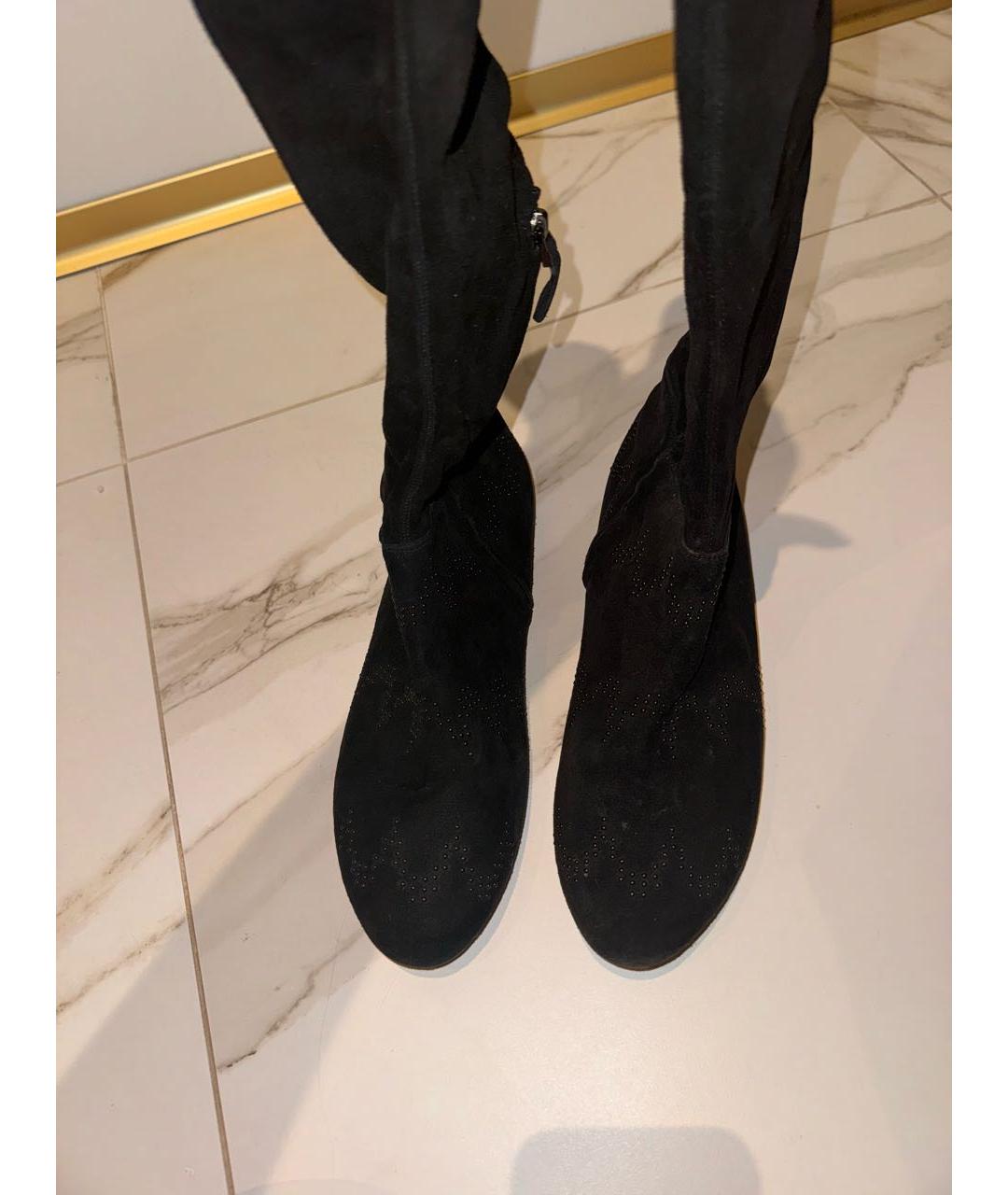 ALAIA Черные замшевые ботфорты, фото 2