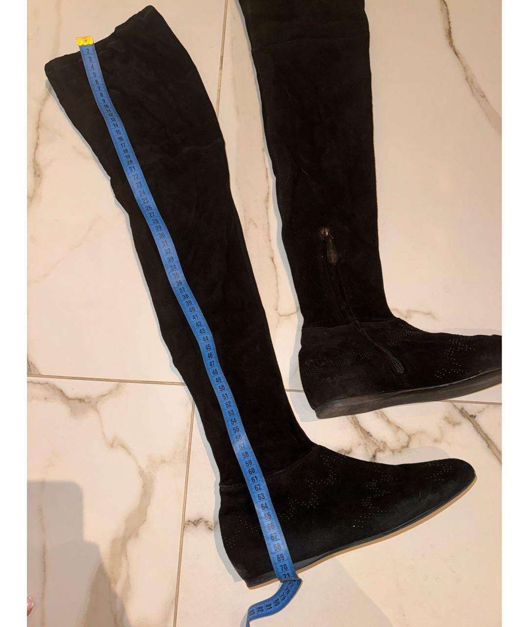 ALAIA Черные замшевые ботфорты, фото 5
