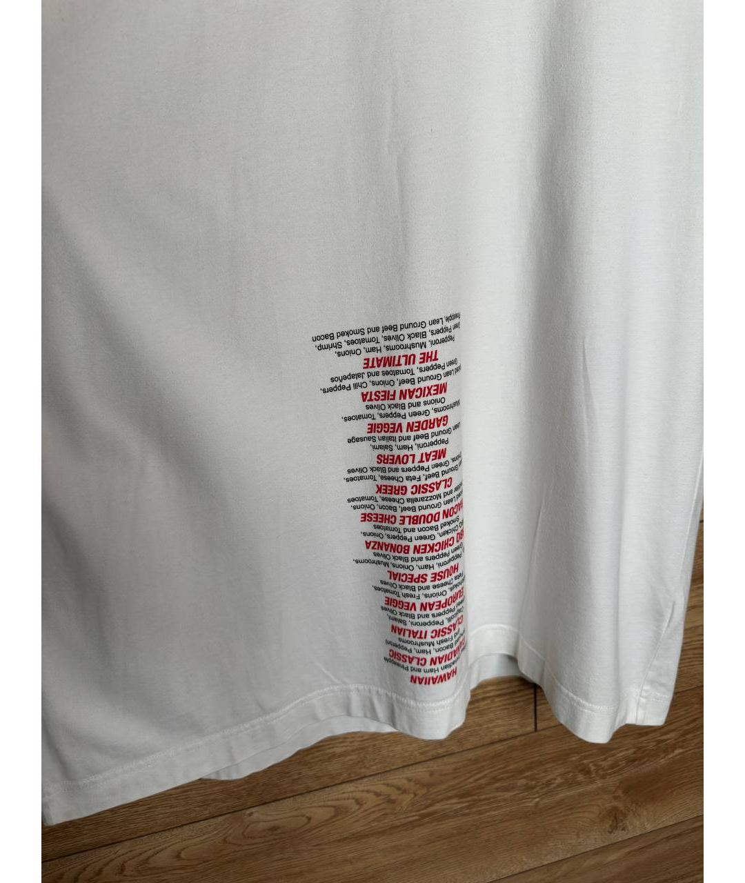 VETEMENTS Белая хлопковая футболка, фото 4