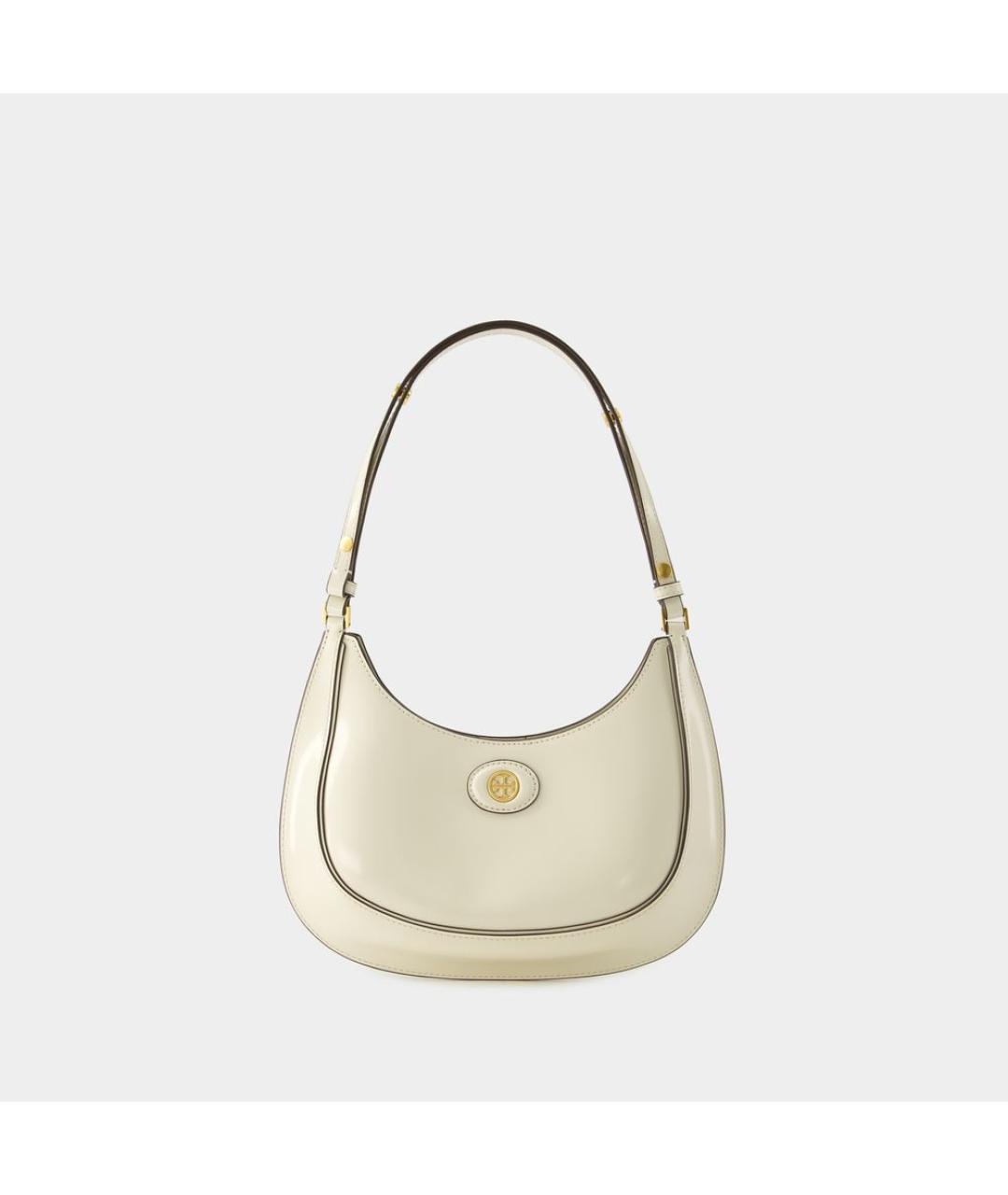 TORY BURCH Белая кожаная сумка через плечо, фото 2