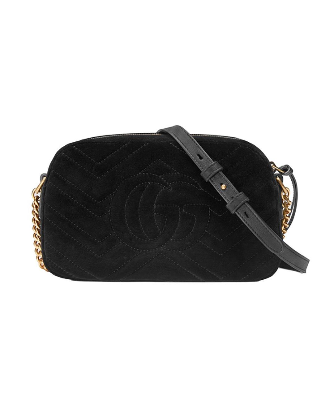 GUCCI Черная бархатная сумка через плечо, фото 4