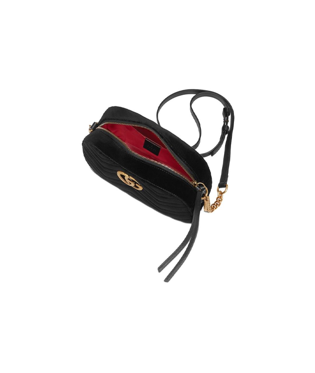 GUCCI Черная бархатная сумка через плечо, фото 8