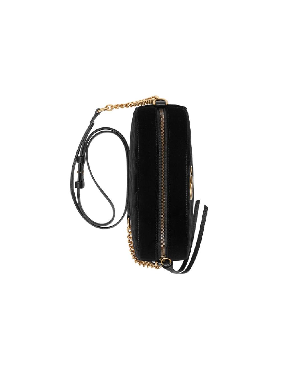 GUCCI Черная бархатная сумка через плечо, фото 6