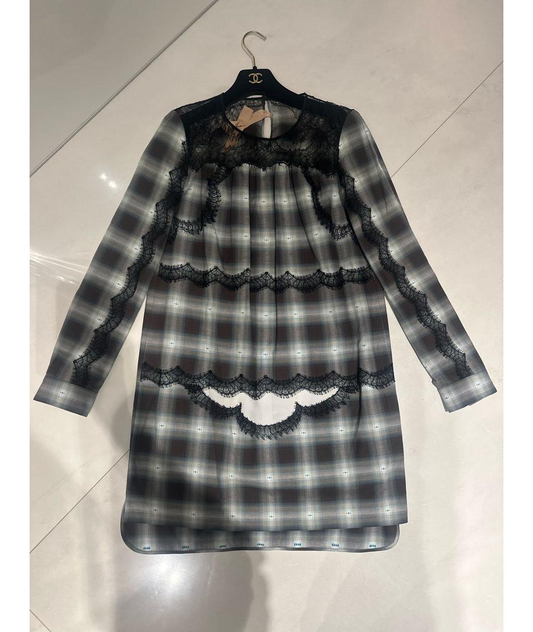 NO. 21 Зеленые хлопковое повседневное платье, фото 8