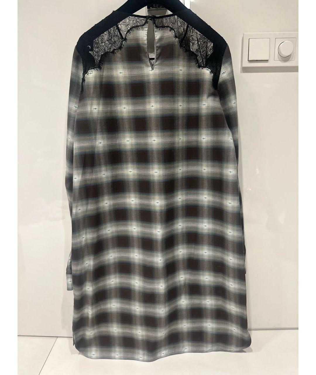 NO. 21 Зеленые хлопковое повседневное платье, фото 2