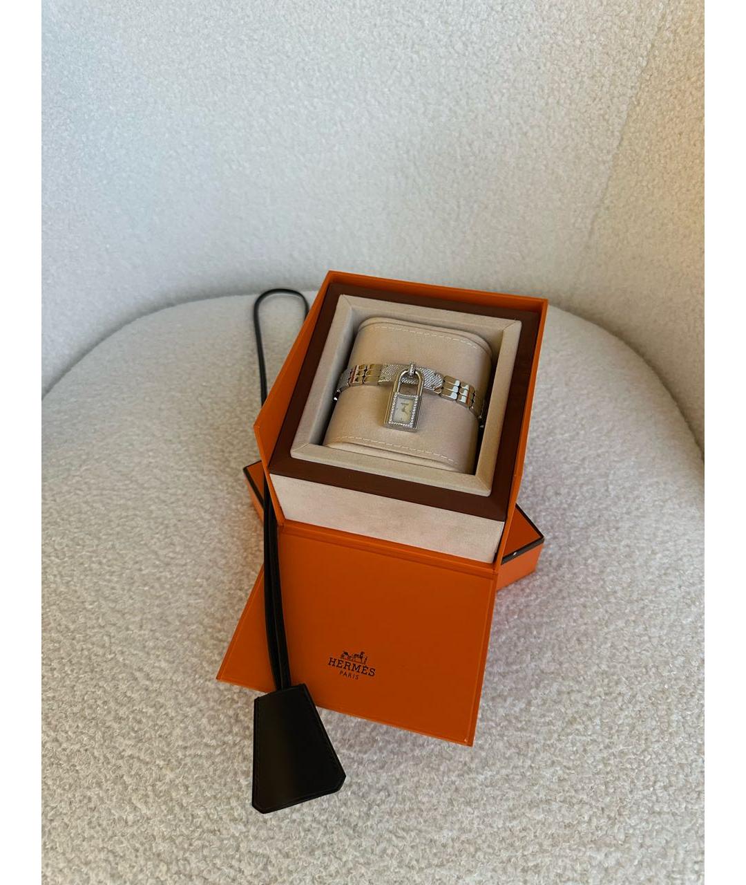 HERMES Серебряные часы, фото 3