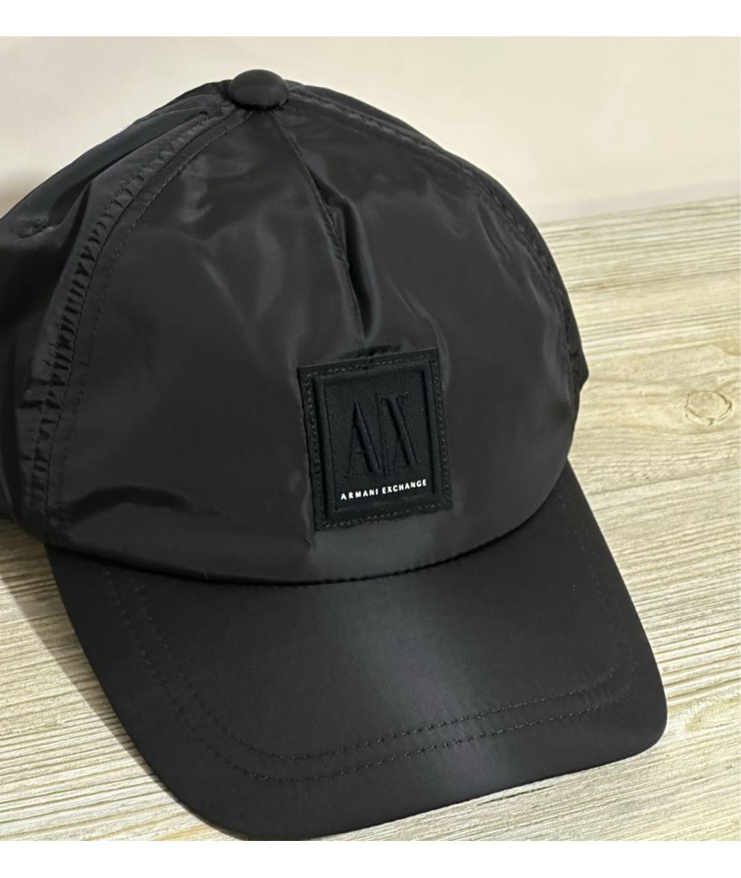 ARMANI EXCHANGE Черная синтетическая кепка/бейсболка, фото 2